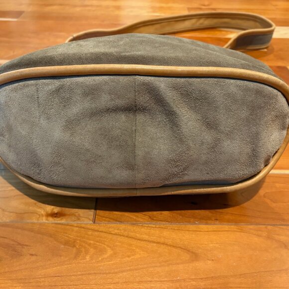 UGG Super Long Overland Hobo Brown Suede Sling Crossbody Bag - Picture 8 of 12